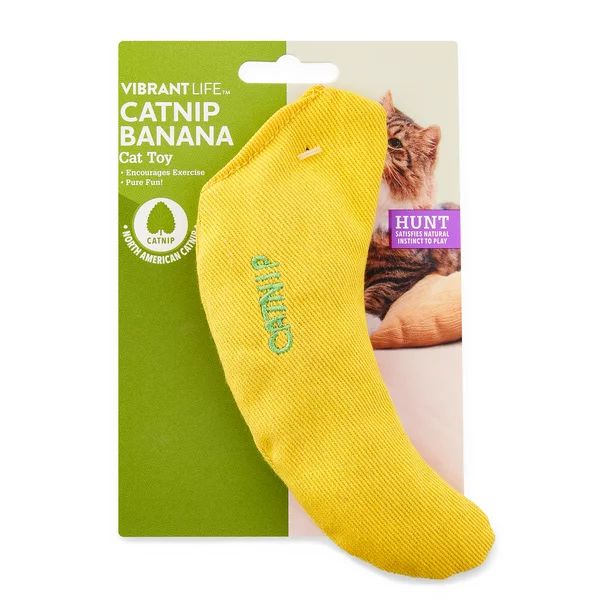 Vibrant Life Catnip Filled Banana Shaped Cat Toy for Cats and Kittens | Walmart (US)
