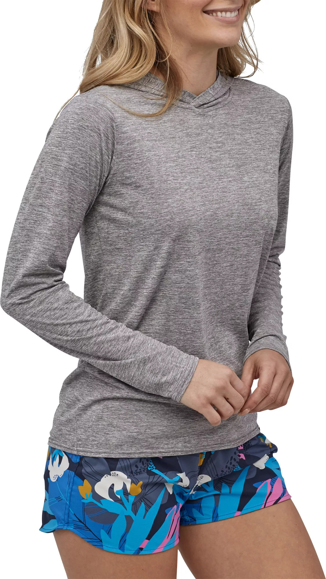 Patagonia Women's Capilene Cool Daily Hoodie, Large, Feather Grey | DICK'S Sporting Goods