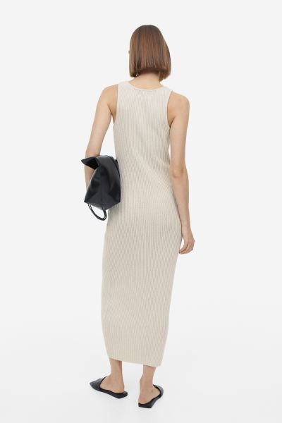 Rib-knit Silk-blend Dress | H&M (US + CA)