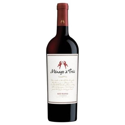 Ménage à Trois Red Blend Wine - 750ml Bottle | Target