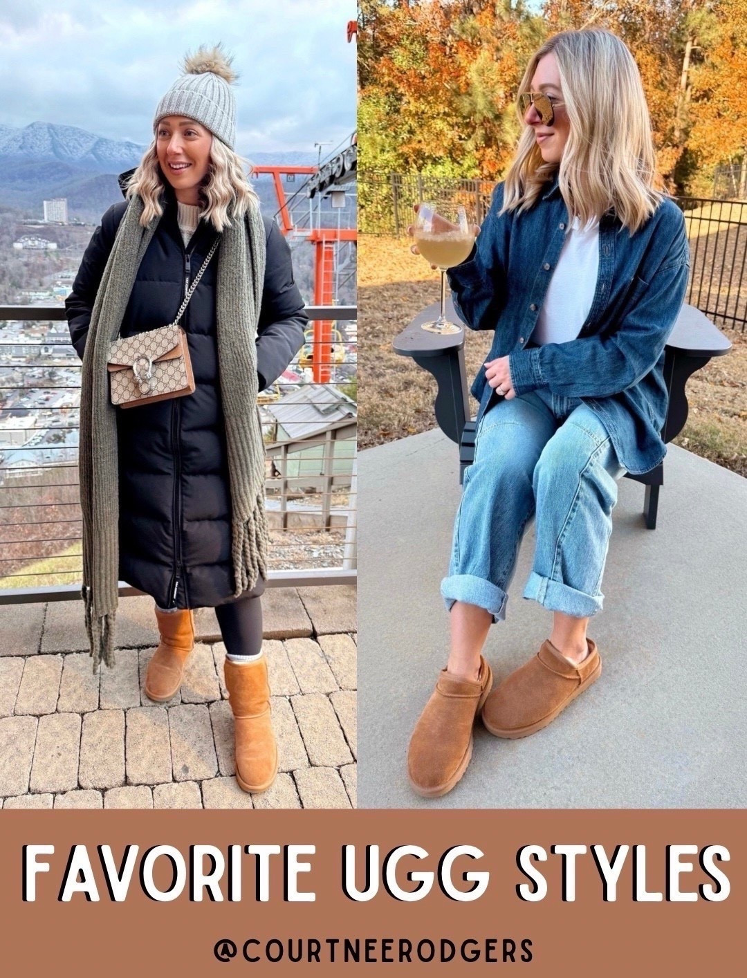 My two favorite Ugg styles 🫶🏻 and I’ve been wearing Uggs for over 20 years! 😜 After owning brown, black, grey + chestnut…chestnut is my go to favorite! They make the best gift for the holidays! 🎁 

Uggs, size up in the mule style (normally 7.5, I wear an 8 in those)…I get a size 7 in the boots!

Size medium winter coat, size XS denim shirt 

Winter coats, winter outfits, travel, vacation, puffer coat, long coats, Uggs, Christmas gifts 

#LTKHoliday #LTKFindsUnder100 #LTKGiftGuide