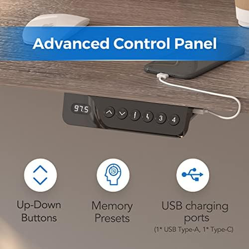 FLEXISPOT Standing Desk Electric Stand Up Desk with 48 x 24 Inches Whole-Piece Desktop Ergonomic ... | Amazon (US)