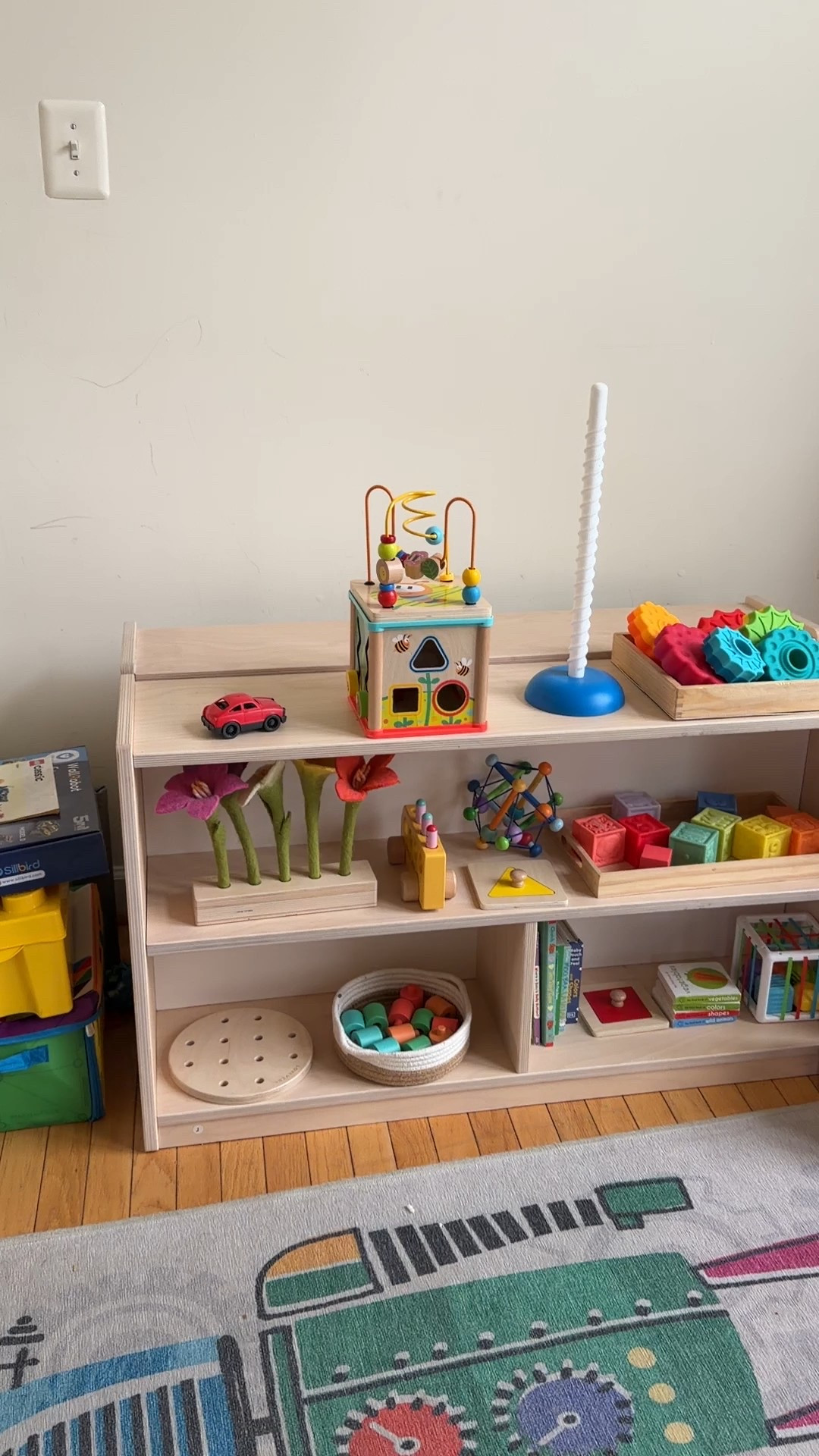 1 year old Montessori shelf toy rotation , 1 year old role toys 

#LTKBaby #LTKHome #LTKKids