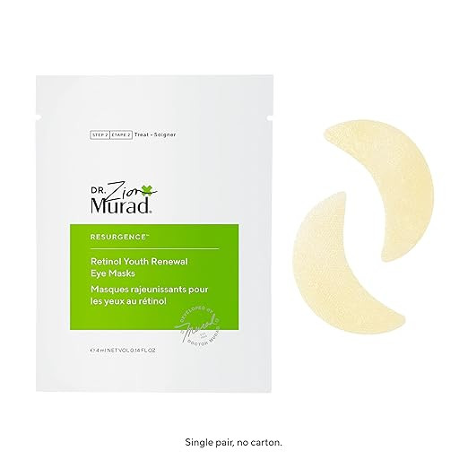 Murad Dr. Zion Retinol Youth Renewal Eye Masks – No-Slip Under Eye Patches for Fine Lines, Wrin... | Amazon (US)