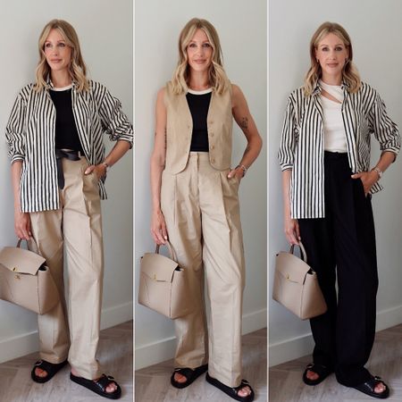 Summer workwear office outfits from my 12 piece summer capsule wardrobe workwear collection ✨ 

Don’t forget to check out the other 15 looks I am sharing with you for different ways you can mix and match your wardrobe staples together for work to the weekend! 

#workwear #officeoutfit #capsulewardrobe #capsulewardrobework #summerworkwear #trouserstyles 

#LTKstyletip #LTKworkwear #LTKshoecrush