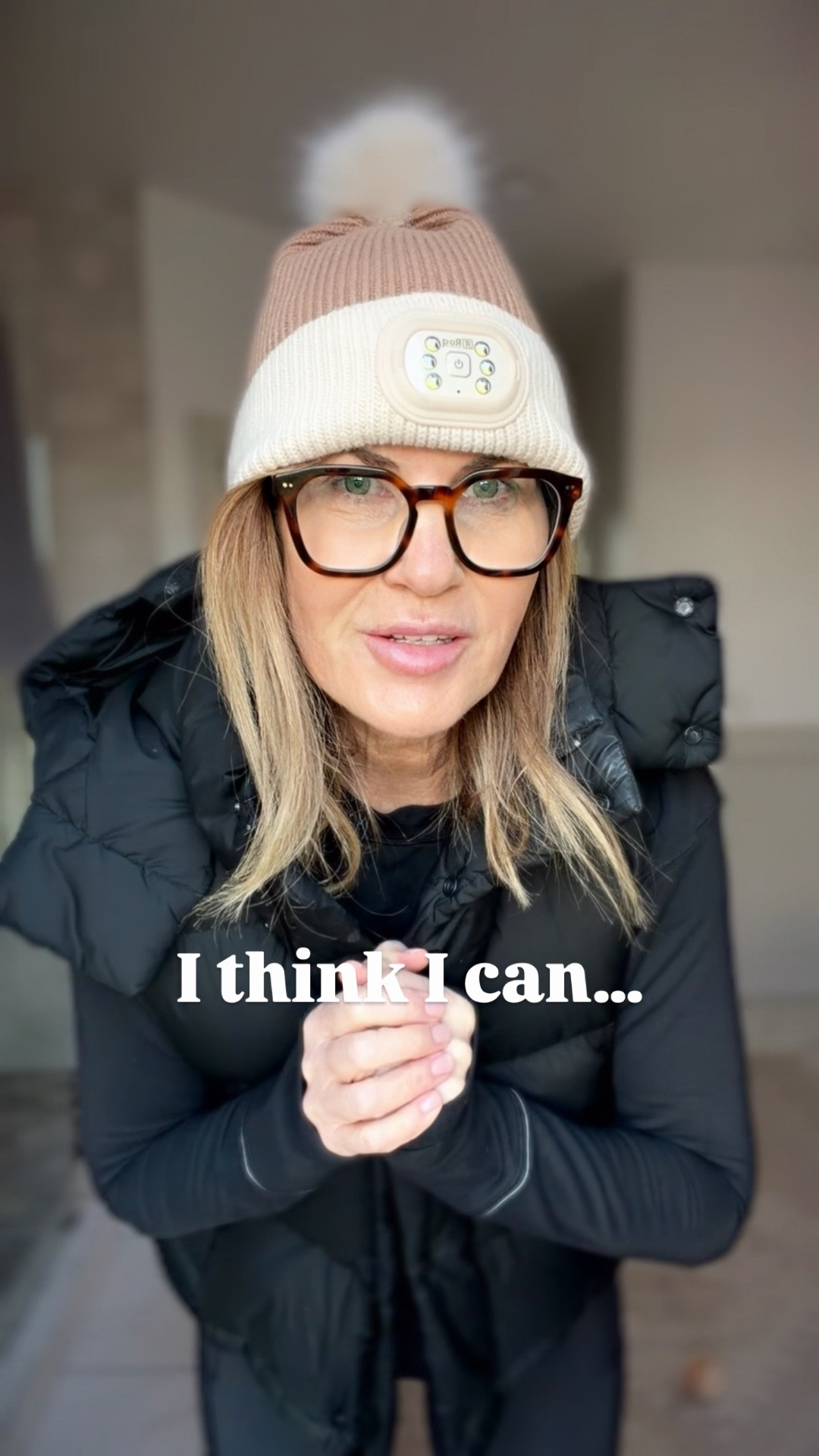 My beanie lights up or flashes 

#LTKOver40 #LTKActive