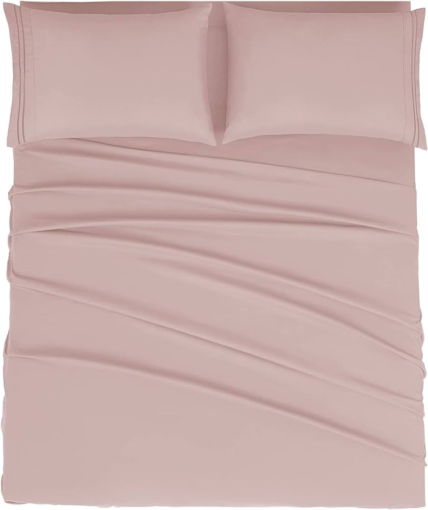 Amazon.com: Mejoroom Queen Size Sheet Set - Hotel Luxury 1800 Bedding Sheets & Pillowcases - Deep... | Amazon (US)