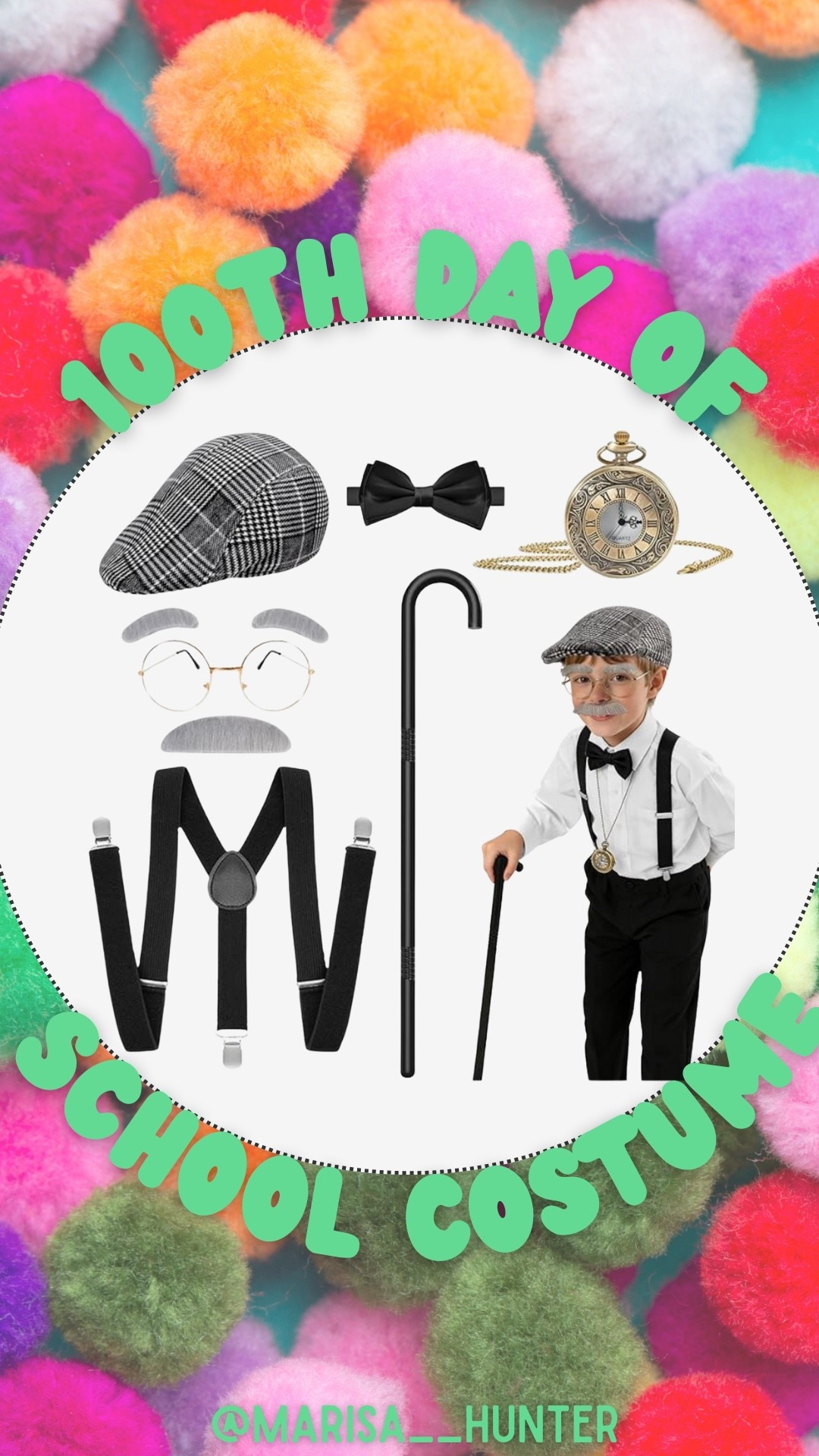 100th day of school costume 

Boys costume school spirit 100 years old suspenders news boy hat cane pocket watch wig mustache kindergarten ootd
#LTKschool

#LTKKids #LTKootd
