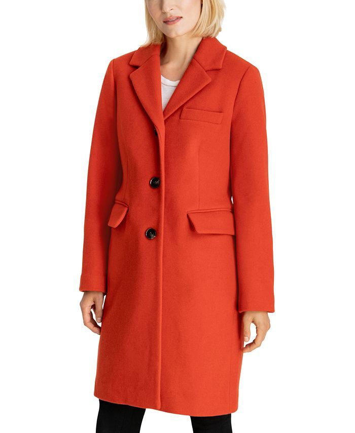 Michael Kors Single-Breasted Walker Coat, Created for Macy's & Reviews - Coats - Women - Macy's | Macys (US)