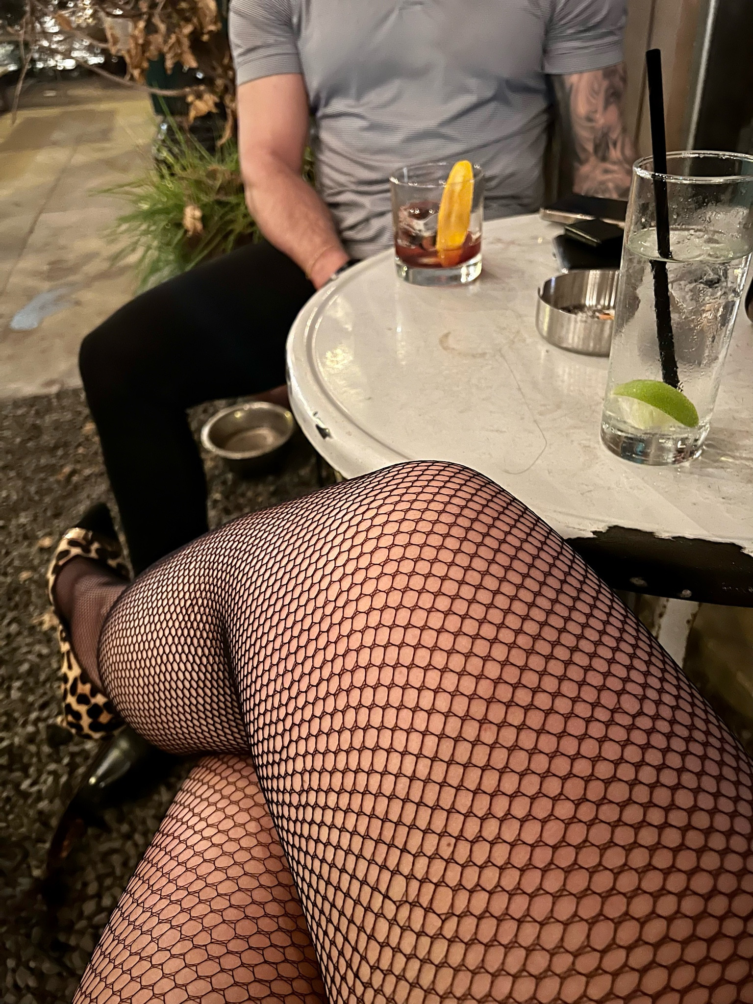 Fierce 🐆 

Dune London leopard pumps
Fishnets one size fits most