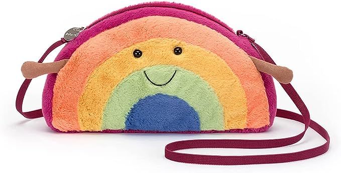Jellycat Amuseable Rainbow Plush Bag Crossbody Purse with Zip Top Gifts for Kids Girls Tweens and... | Amazon (US)