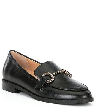 Gilmore Leather Hardware Bit Loafers | Dillard's