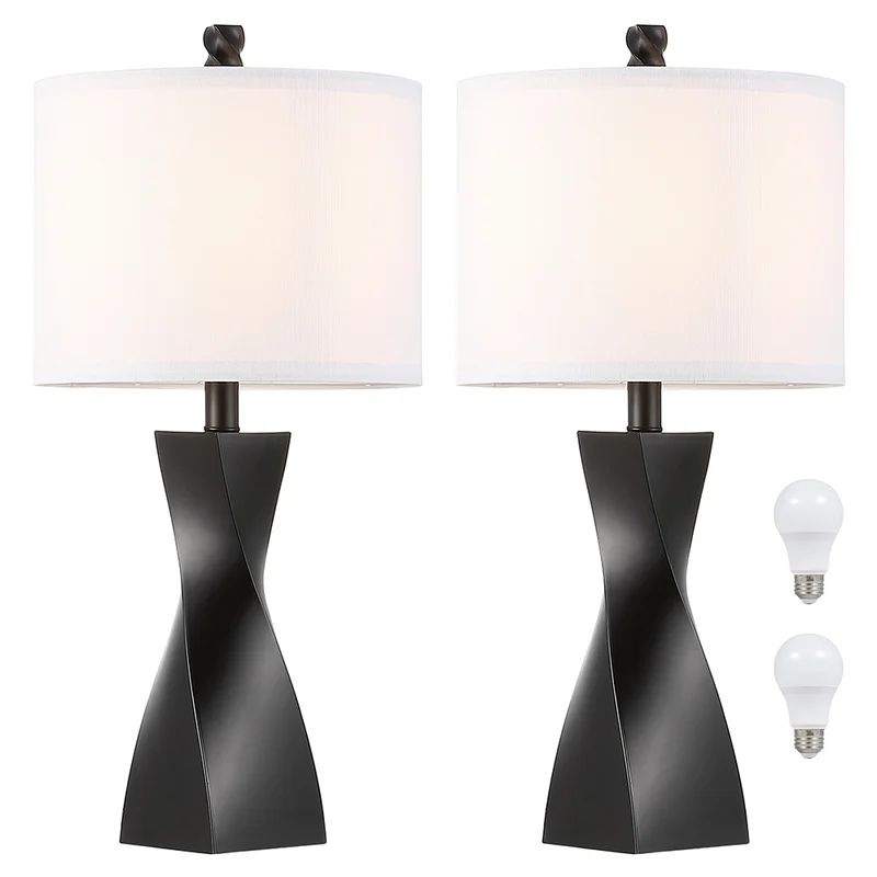 Lisia 23.5'' Black Table Lamp Set (Set of 2) | Wayfair North America