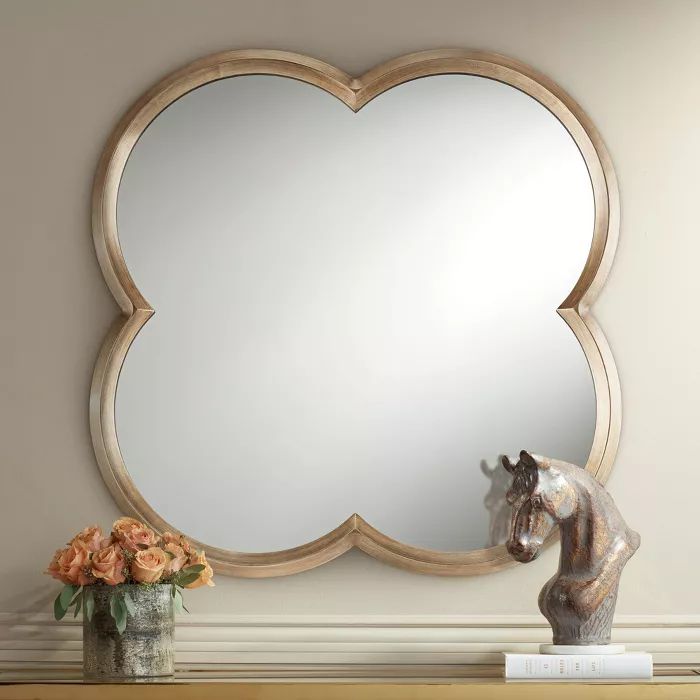 Noble Park Palazzo Gold 34 3/4" x 34 3/4" Clover Framed Wall Mirror | Target