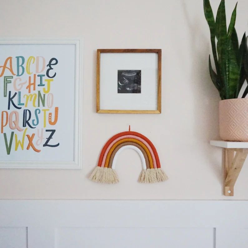 Custom Macrame Rope Rainbow Wall Hanging | Etsy (US)