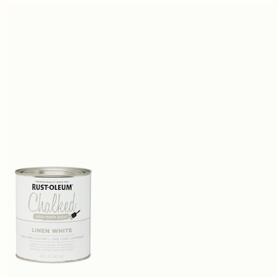 Rust-Oleum  Linen White Acrylic Chalky Paint (1-Quart) | Lowe's