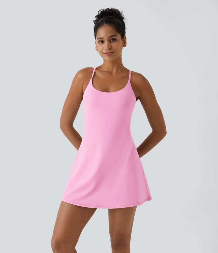 Women’s Softlyzero™ Plush Backless Active Dress-Easy Peezy Edition - Halara | HALARA