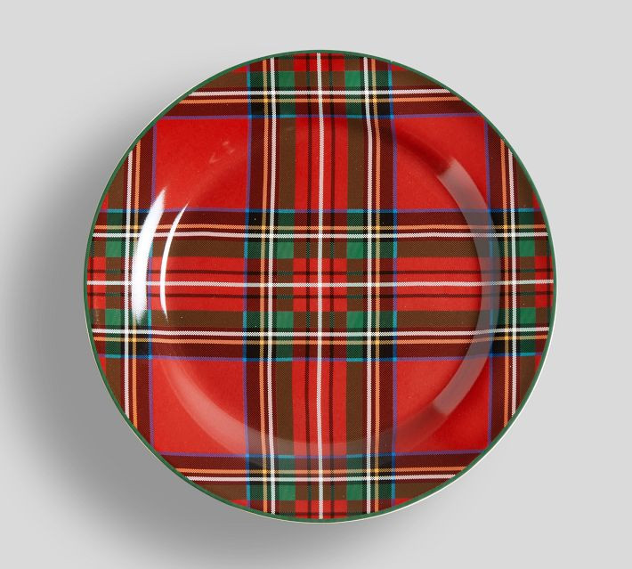 Stewart Plaid Stoneware Salad Plates - Set of 4 | Pottery Barn (US)