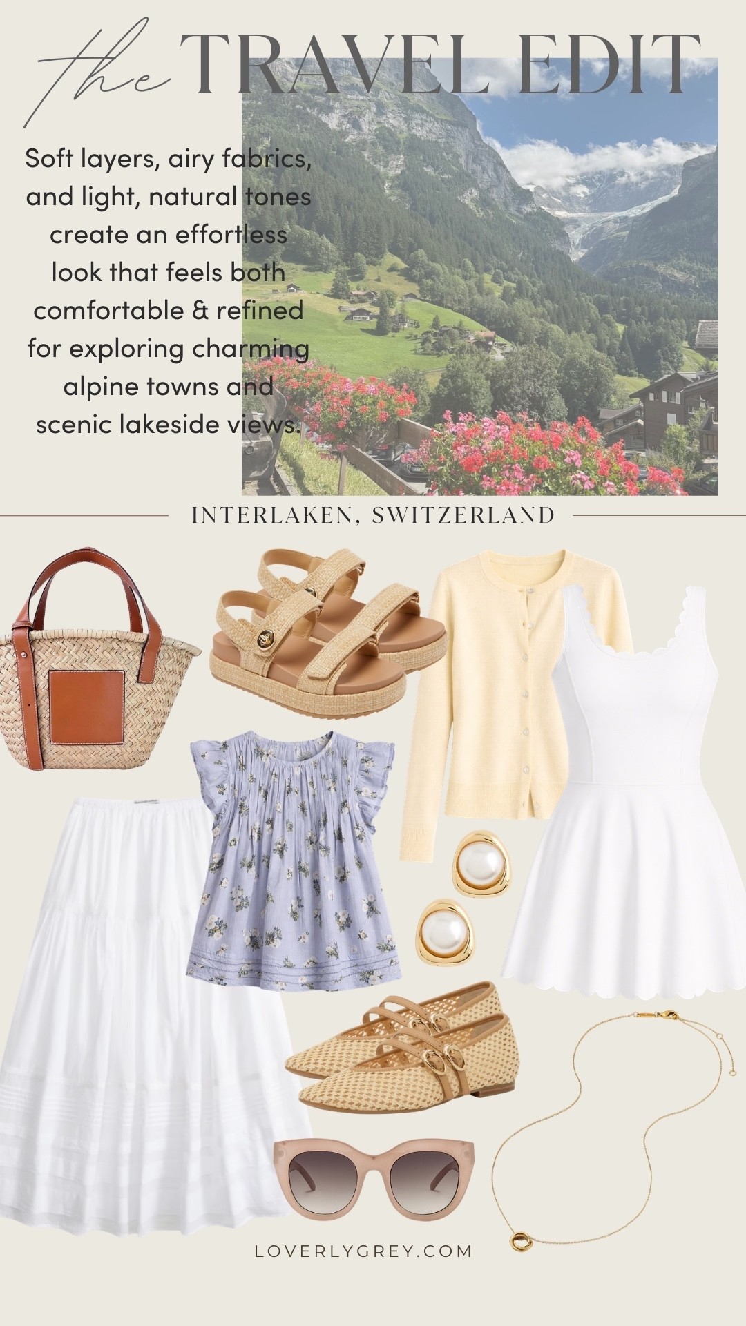 Here are some pieces I’d pack with me on a trip to Switzerland 💕

Loverly Grey, Switzerland outfit ideas, Europe outfit ideas, travel outfit ideas, vacation outfit ideas, spring fashion, spring outfit ideas 

#LTKSeasonal #LTKootd #LTKTravel