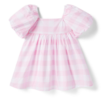 Click for more info about Gingham Bubble Sleeve Dress