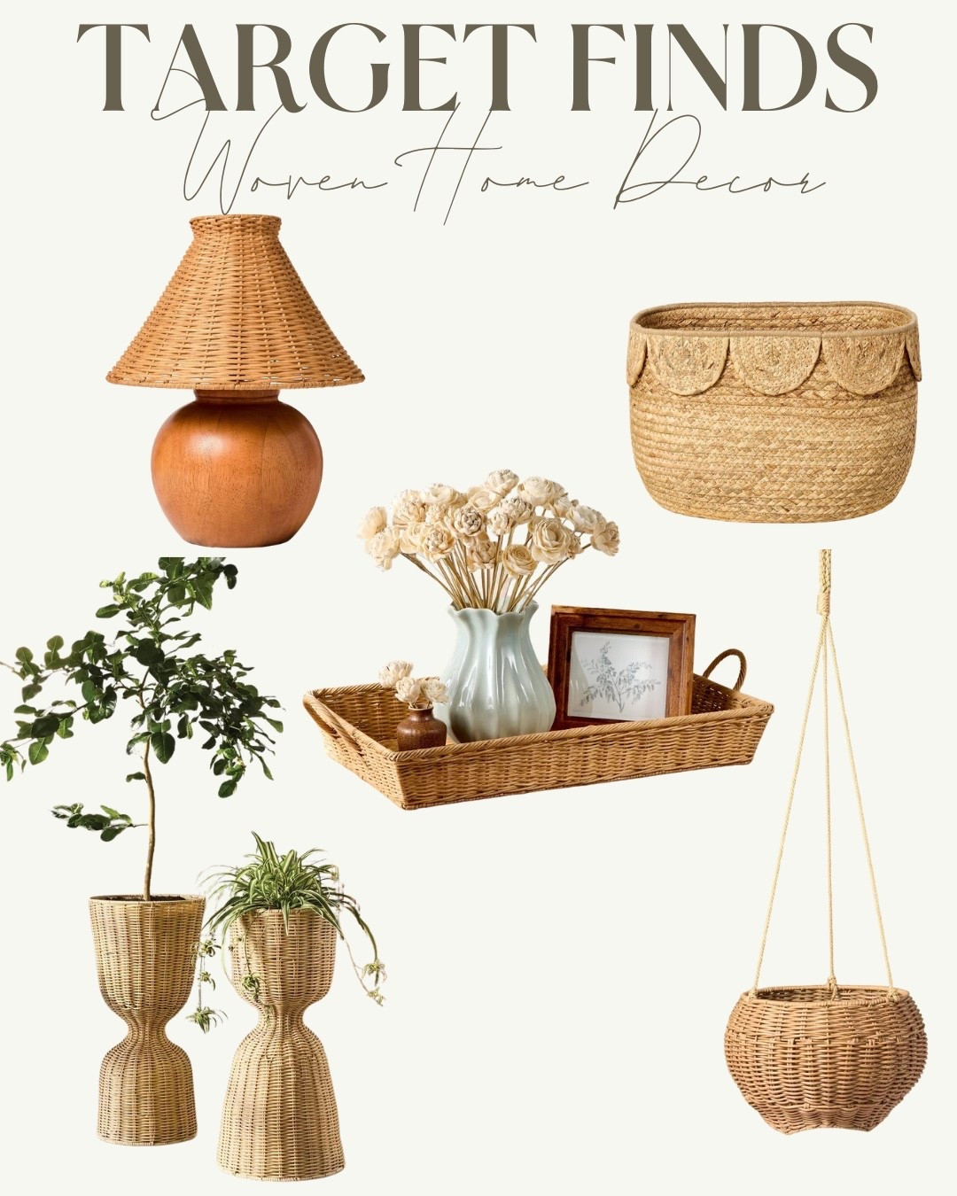 Spring refresh, anyone? 🌿 Loving these woven finds from Target — baskets, trays, lamps, and hanging planters that add the perfect natural texture to your home. It’s an easy way to bring in warmth and that fresh spring feeling without a full redesign.

You can shop all these pieces on my LTK! ✨


#LTKSeasonal #LTKSaleAlert #LTKHome