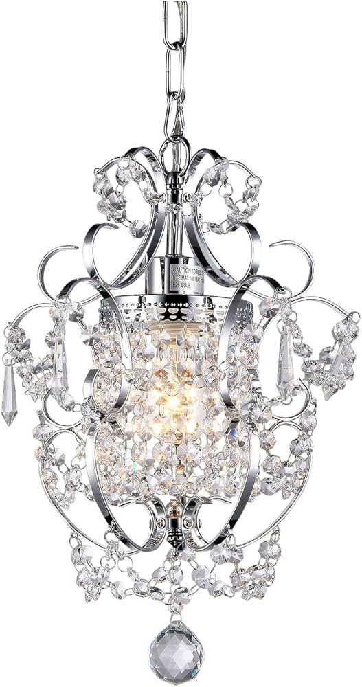 Whse of Tiffany RL4025 Jess Crystal Chandelier, 1 11" x 15", Chrome | Amazon (US)