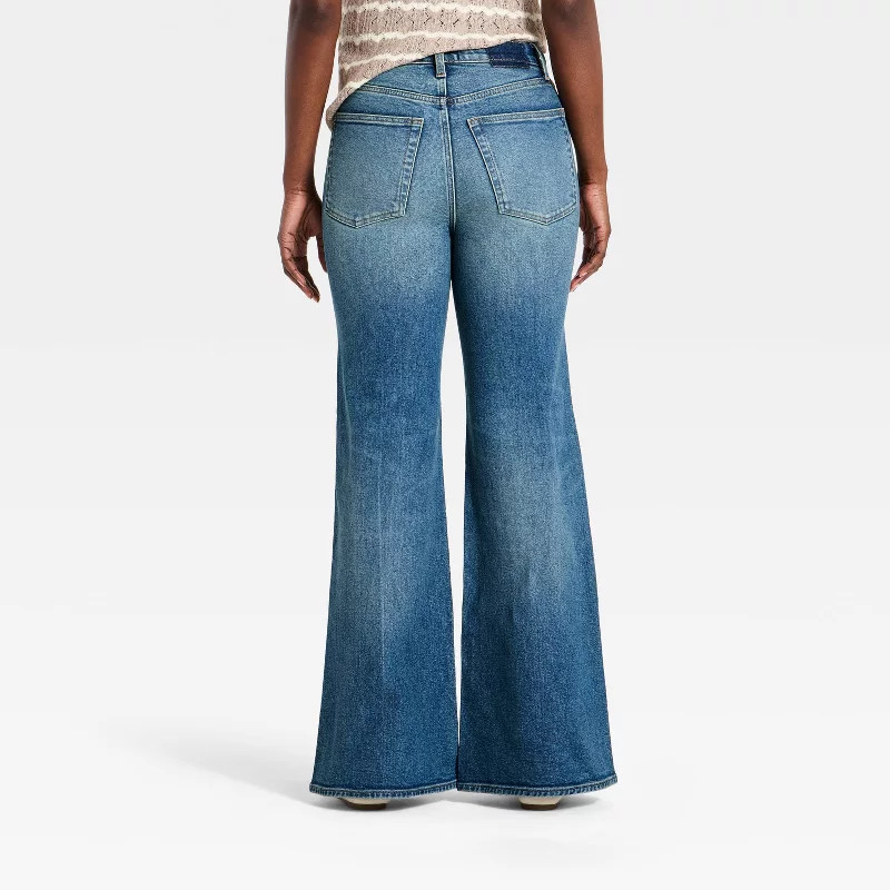 Women's Mid-Rise 70's Flare Jeans - Universal Thread™ Light Wash Blue 26 | Target