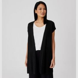 Organic Linen Cotton Vest | Eileen Fisher