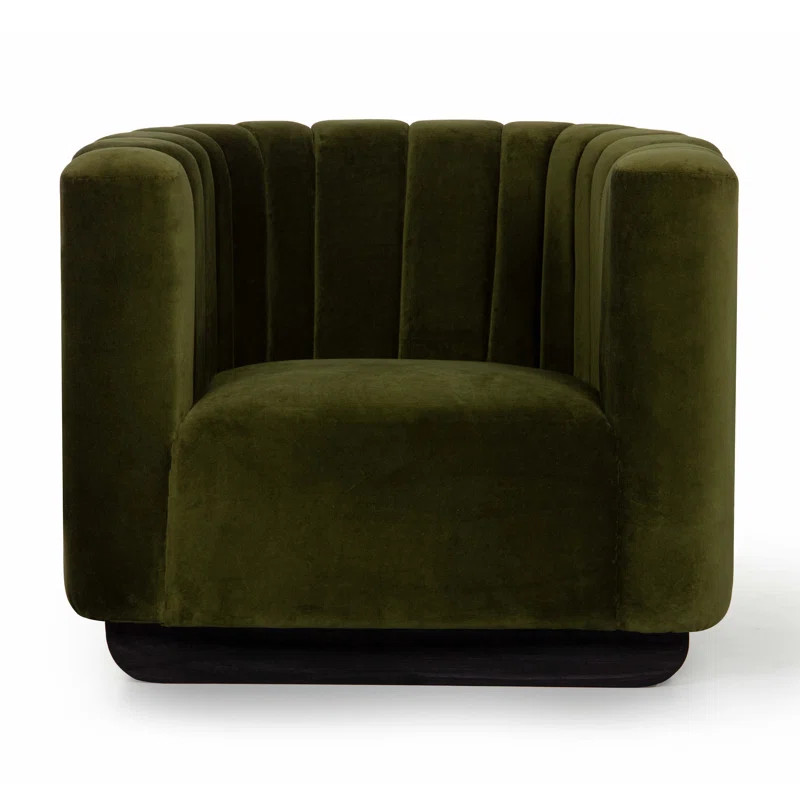 Upholstered Swivel Barrel Chair | Wayfair North America