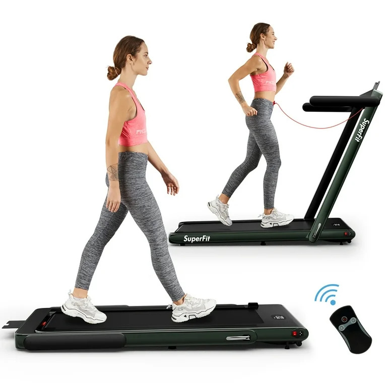 SuperFit Up To 7.5MPH 2.25HP 2 in 1 Single Display Screen Treadmill W/ Speaker Remote Control APP... | Walmart (US)