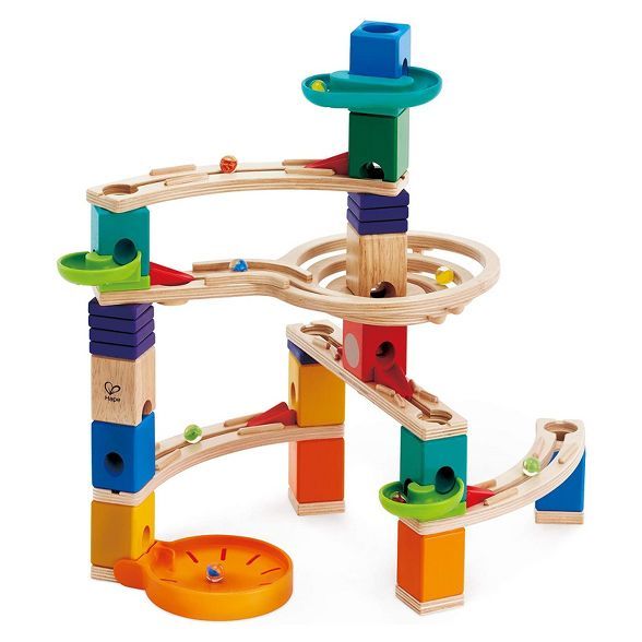Hape E6020 Quadrilla Cliff Hanger Multi-Color Wooden Marble Educational Toy Run Construction Buil... | Target