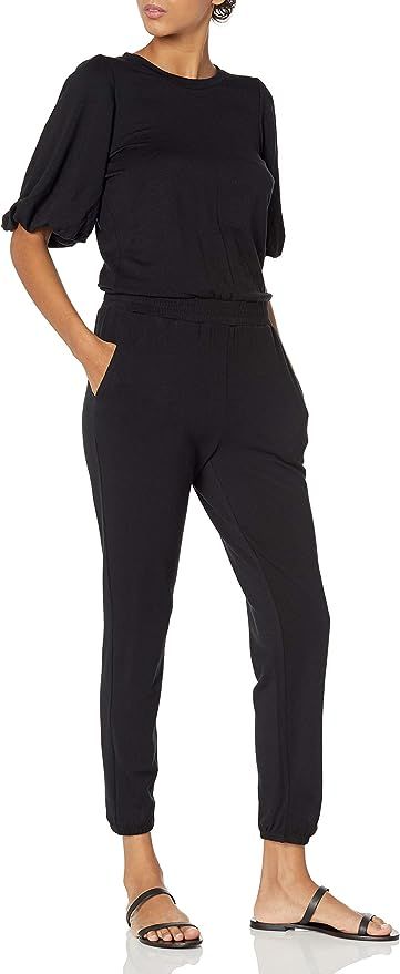 Daily Ritual Women's Puff Sleeve Supersoft Terry Jumpsuit | Amazon (US)