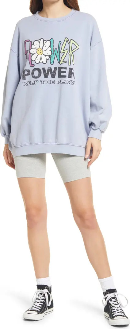 Flower Power Long Sleeve Sweater DressBDG URBAN OUTFITTERS | Nordstrom