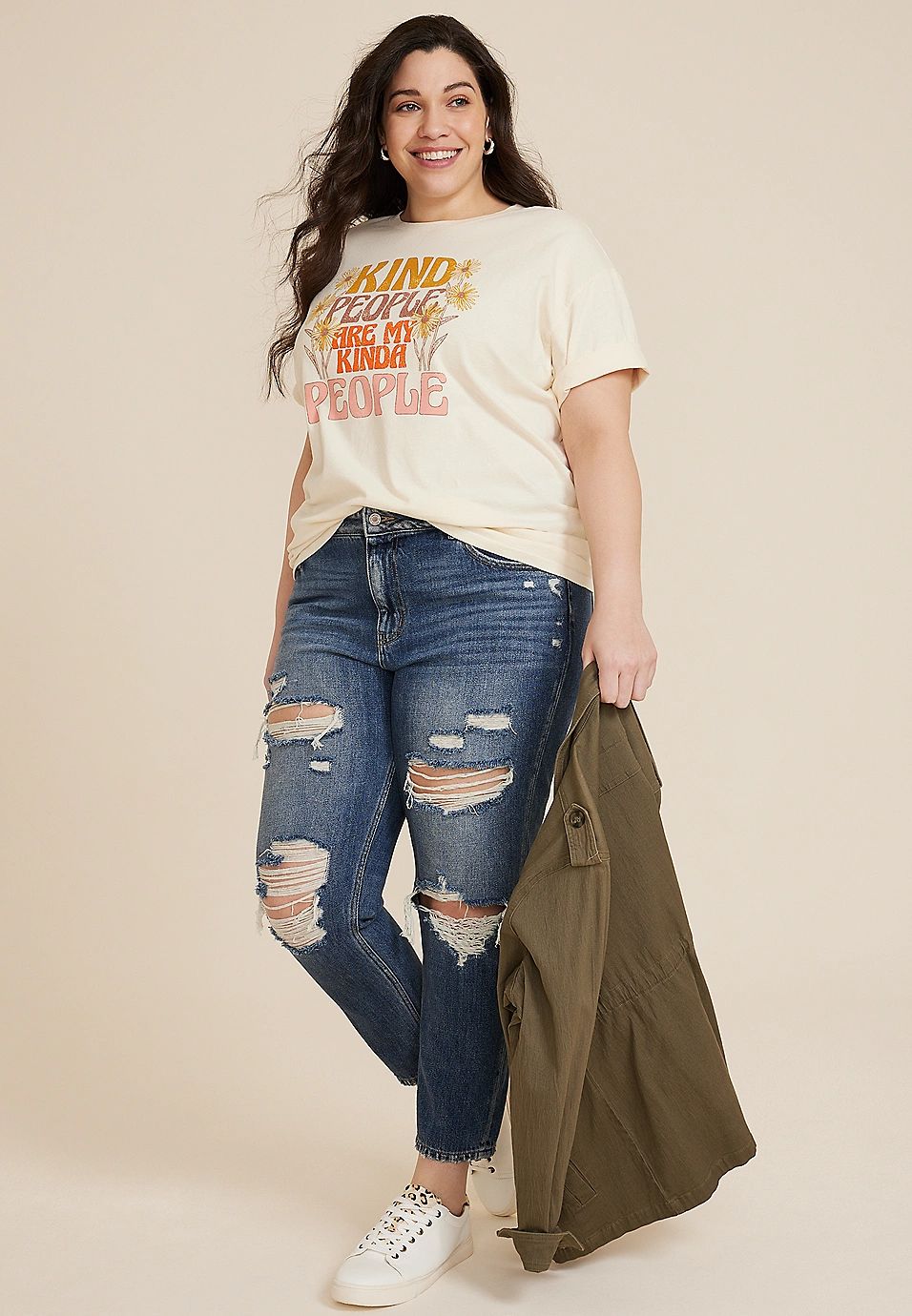 Plus Size Kind People Graphic Tee | Maurices