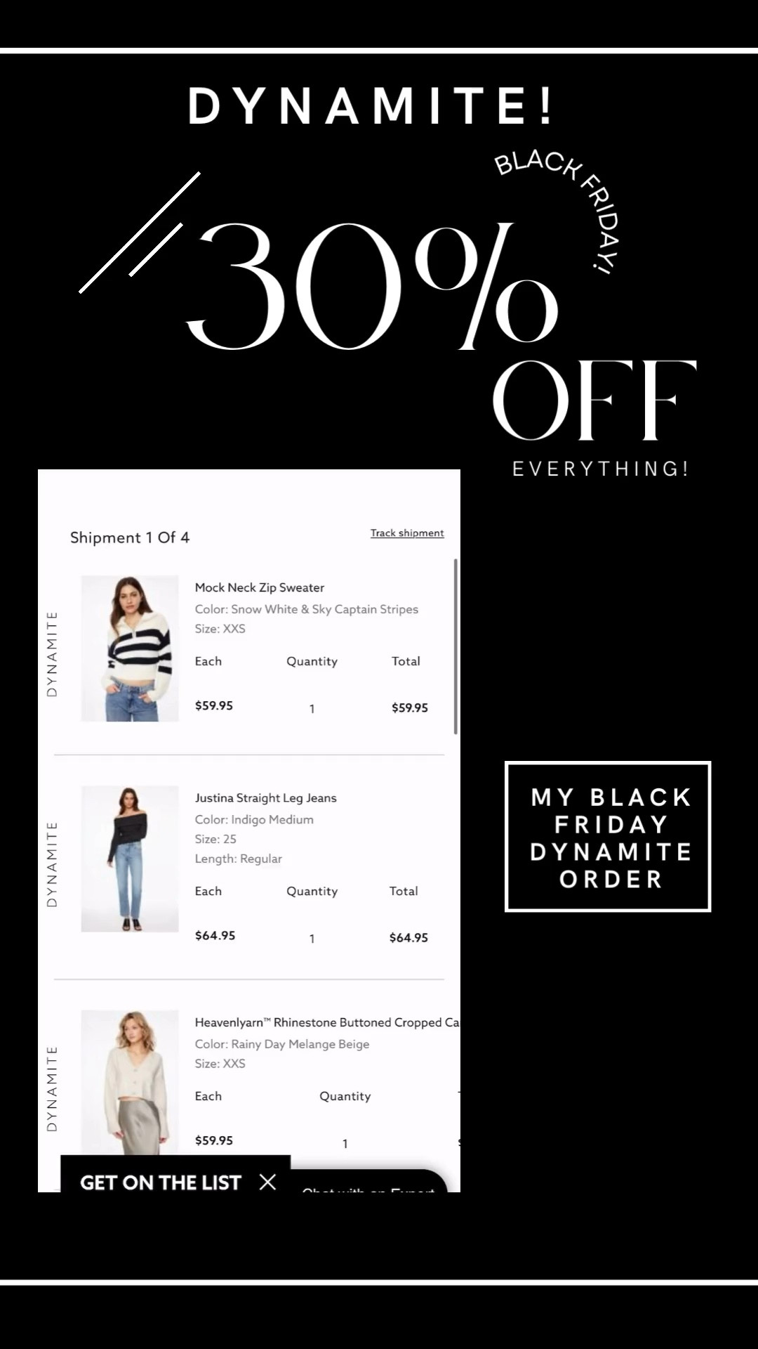 My dynamite Black Friday order! 

#LTKsalealert #LTKstyletip #LTKCyberWeek