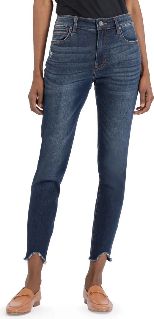 Women's Donna High Waist Curve Hem Ankle Skinny Jeans | Nordstrom