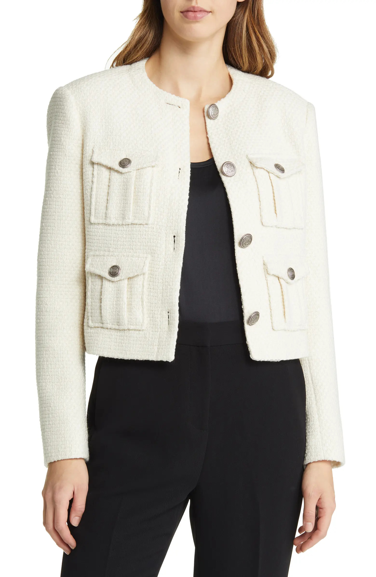 Cremla Bouclé Crop Jacket | Nordstrom