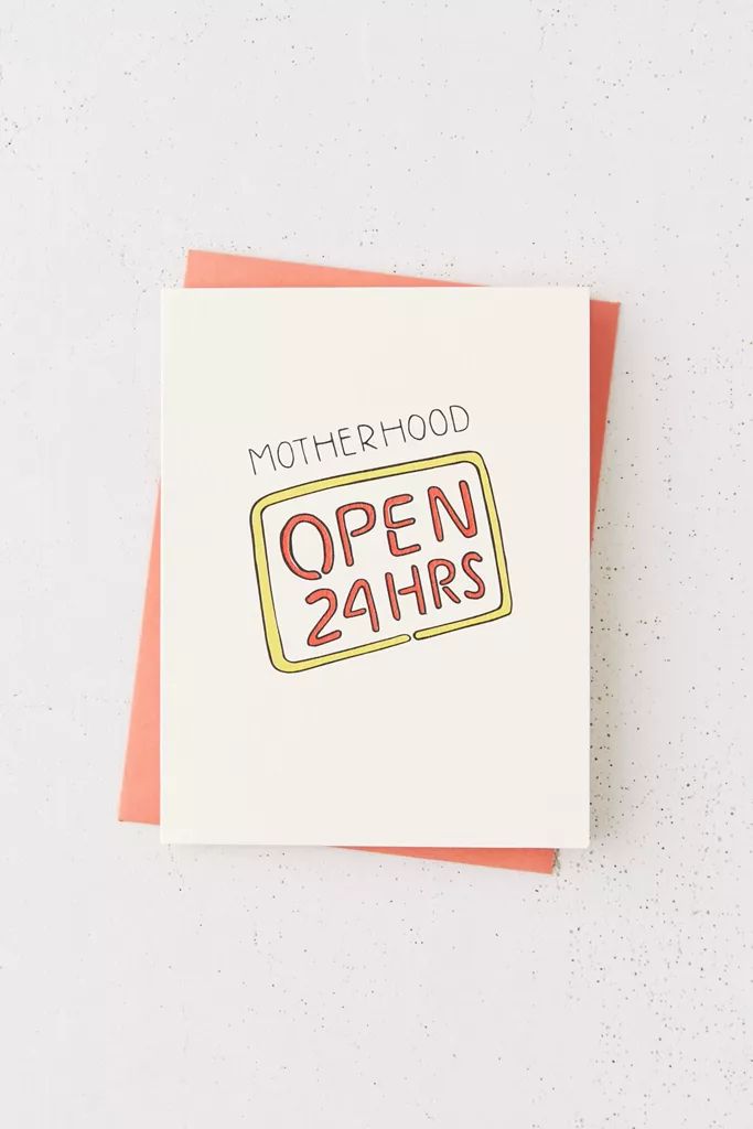 Motherhood Open 24 Hours Mother’s Day Card | Urban Outfitters (US and RoW)