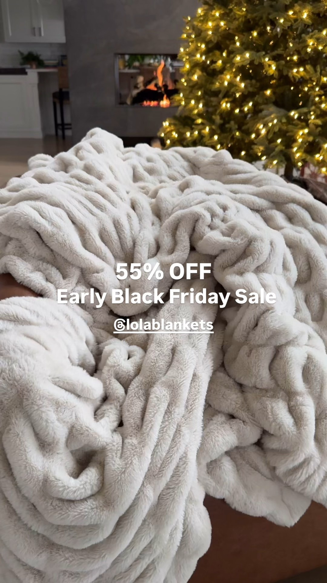 The coziest gift! Lola blankets are having an early Black Friday Sale! Get 55% off with early access code GINA55 for the holiday weekend!! Things WILL sell out so don’t miss out! This is antique ivory size L. 

#LTKHoliday #LTKSaleAlert #LTKHome