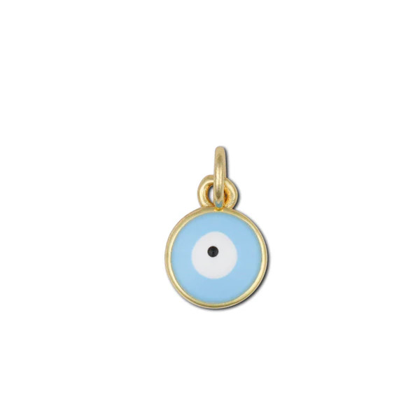 Light Blue Enamel Evil Eye Charm | HART