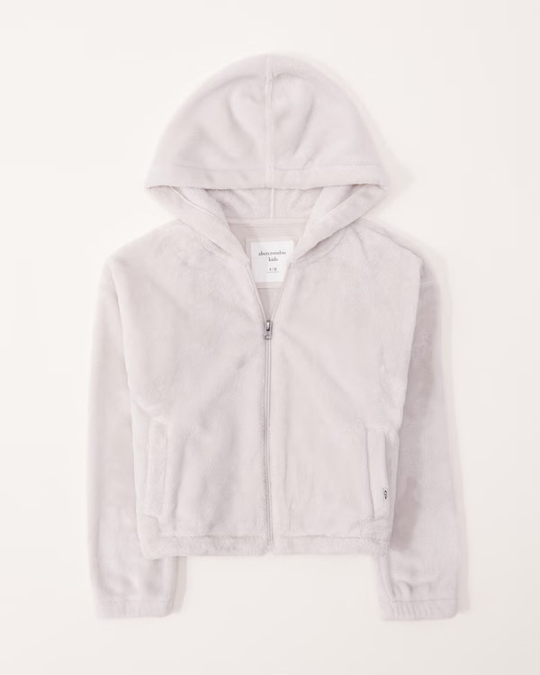 girls cozy full-zip sweatshirt | girls tops | Abercrombie.com | Abercrombie & Fitch (US)