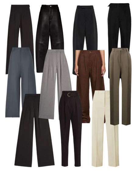 All of my must have trousers - wide leg, leather, cotton! All amazing.

#LTKSeasonal #LTKitbag #LTKstyletip