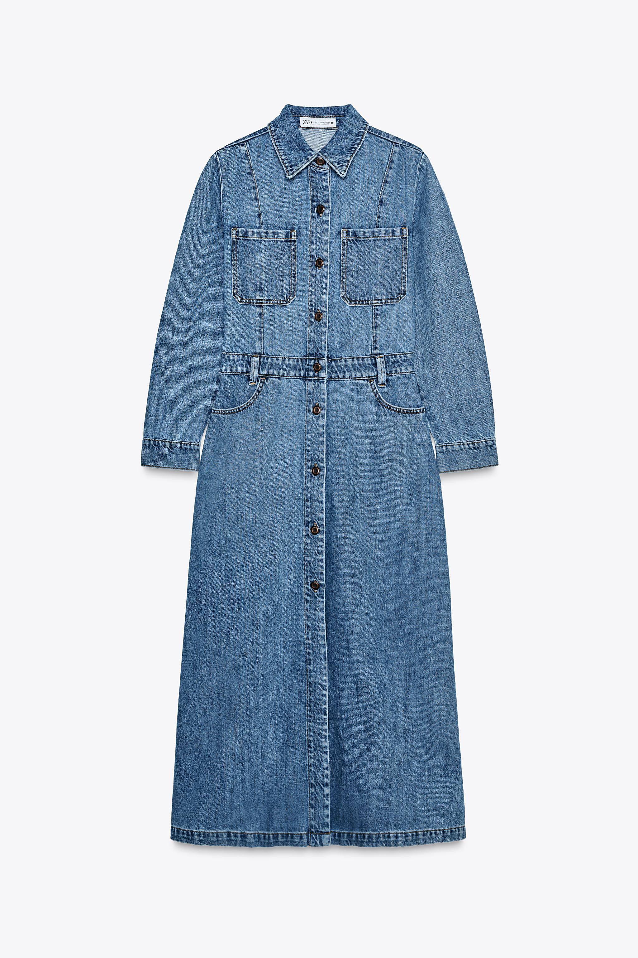 Z1975 LONG DENIM DRESS | Zara UK