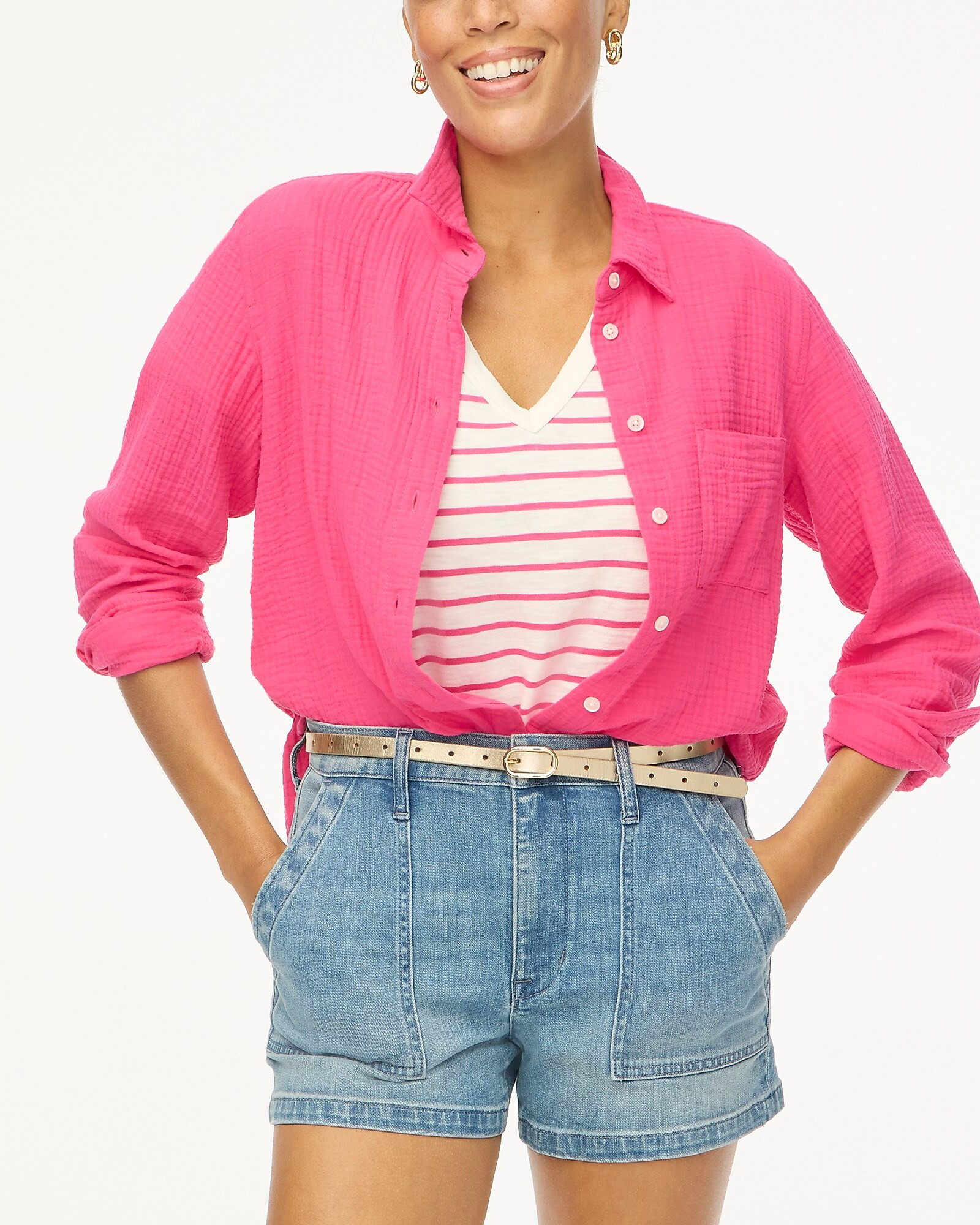 Double-gauze button-up shirt | J.Crew Factory