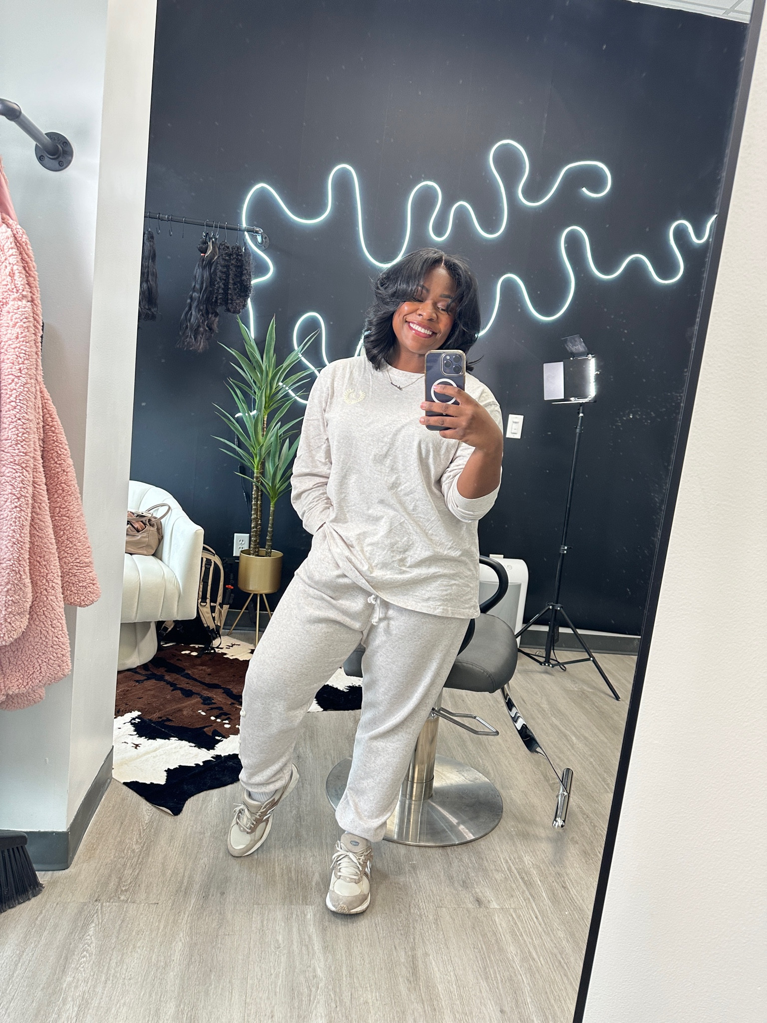 Oversized long sleeve tee and sweatpants with new balances for a busy work day. 

#LTKstyletip #LTKworkwear #LTKMostLoved