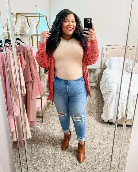 Plus Size Fall Outfit Ideas From Amazon // I’m wearing the bodysuit and cardigan in an XXL.

plus size fashion // plus size // curvy fashion // amazon fashion // amazon finds // amazon fashion finds // plus size outfit // fall outfits // fall fashion // fall outfit inspo

#LTKunder100 #LTKstyletip #LTKcurves
