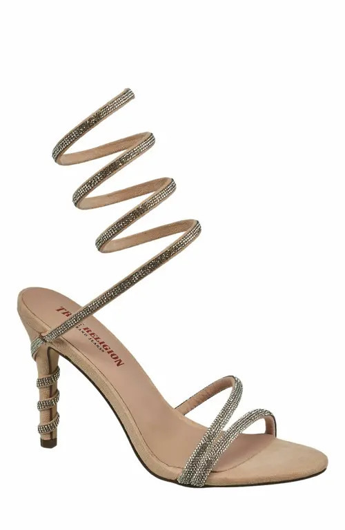 True Religion Spiral Ankle Heel in Nude at Nordstrom, Size 6 | Nordstrom