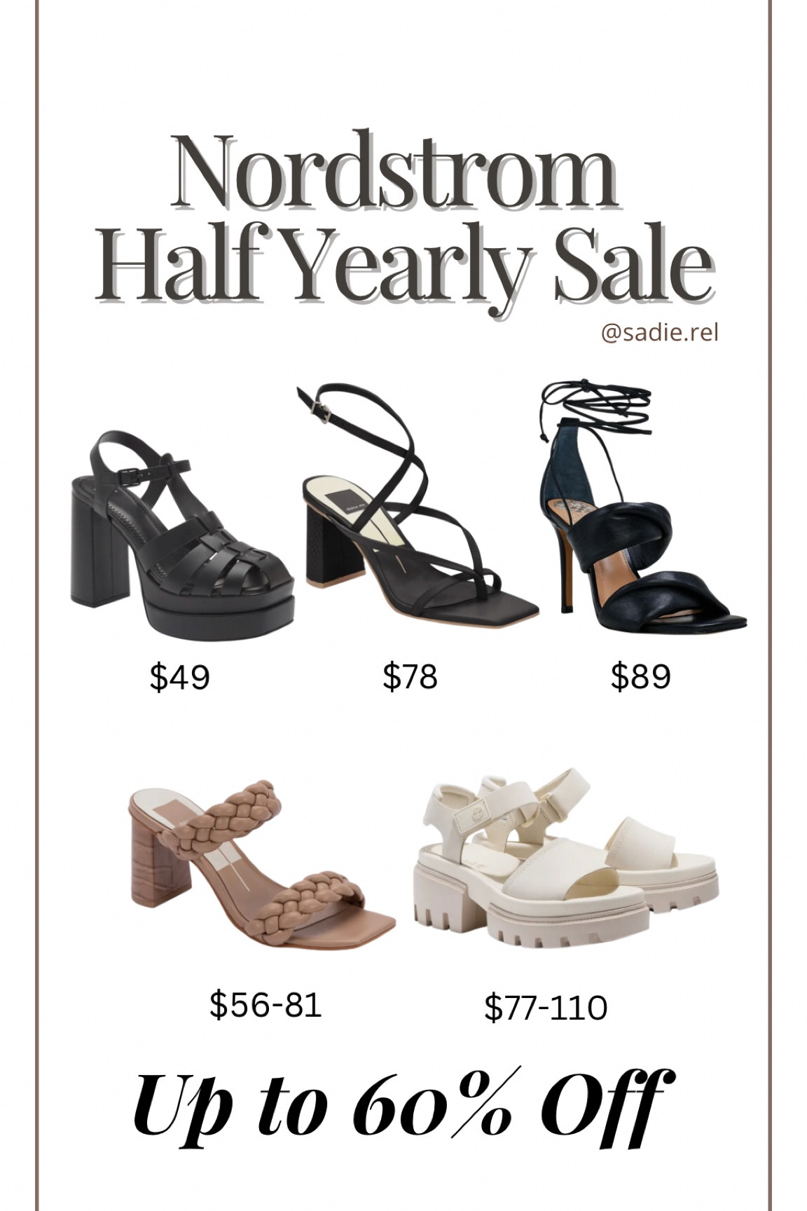 Memorial Day sale event Nordstrom up to 60% off deals in every department! Summer styles, heels, platforms, wedges

Dolce vita 
Steve Madden
Ugg
Converse
Tory Burch
Timberland 
BP.
Vince camuto 

#LTKshoecrush #LTKSeasonal #LTKsalealert