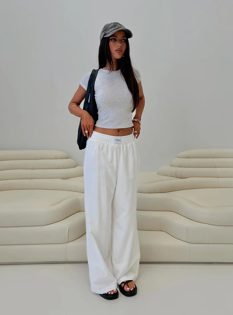 Beach House Pants White | Princess Polly US
