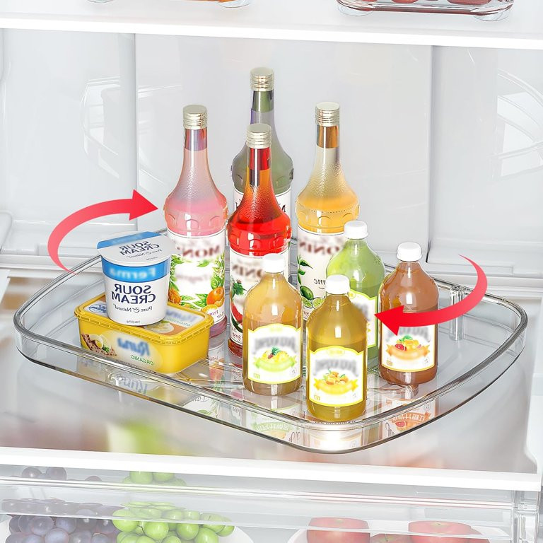 SOYO Lazy Susan Organizer for Refrigerator Organizers and Storage, Rectangular Fridge Turntable O... | Walmart (US)